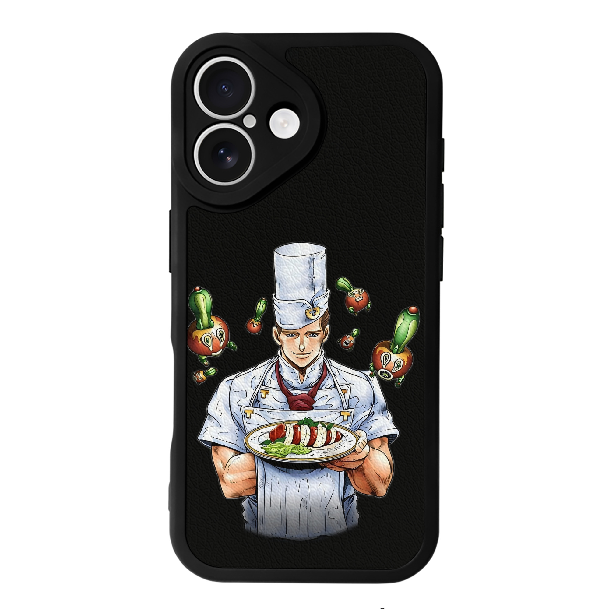 （画像用） ジョジョの奇妙な冒険 Tonio Trussardi JoJo's Bizarre Adventure トニオ?トラッサルディ 【iPhone 16シリーズ対応】シリコンスマホケース（レザー調） 材質：シリコン